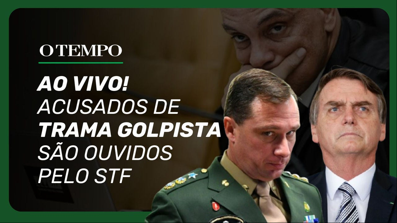 Jair Bolsonaro, Mauro Cid, Braga neto e outros réus falam agora ao Supremo Tribunal Federal
