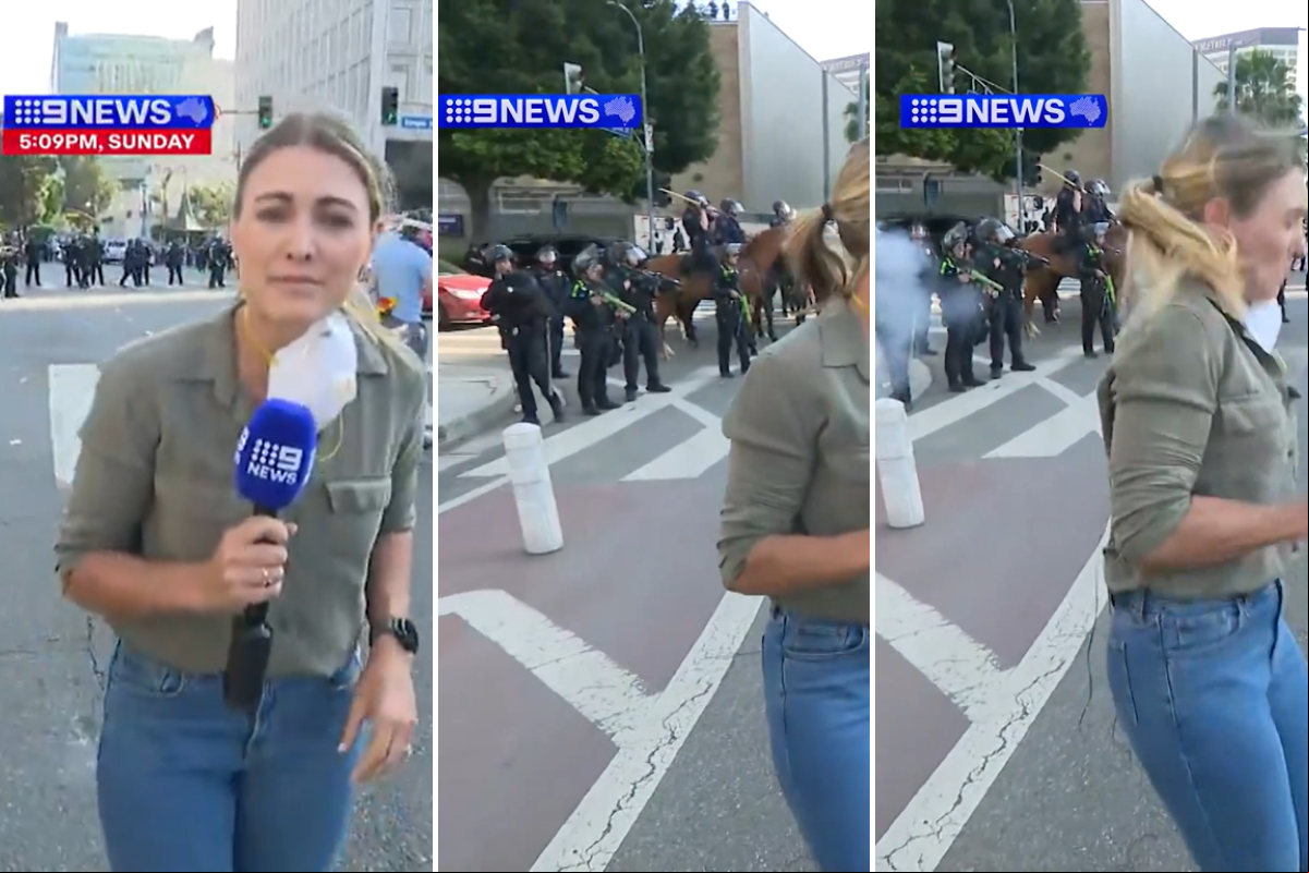 Imagens mostram momento em que policial mira em repórter e a atinge com bala de borracha