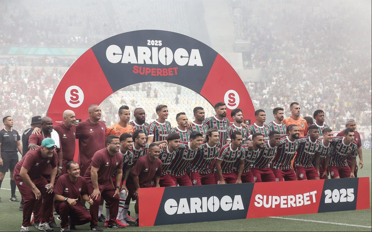 Time do Fluminense na final do Campeonato Carioca de 2025 (Foto: Lucas Merçon/FFC)